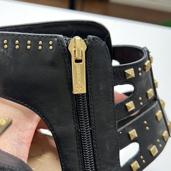👠 JESSICA SIMPSON Black Studded Heels Sandals 👠 - Picture 8 of 9
